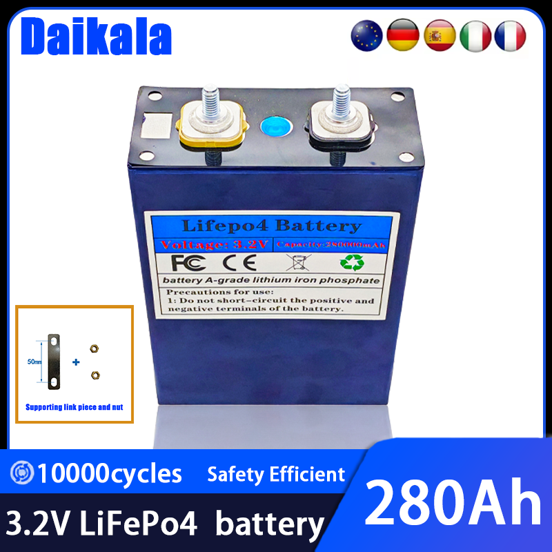 Renewable Energy Source - NEW 3.2V 280Ah LiFePO4 Battery Rechargeable