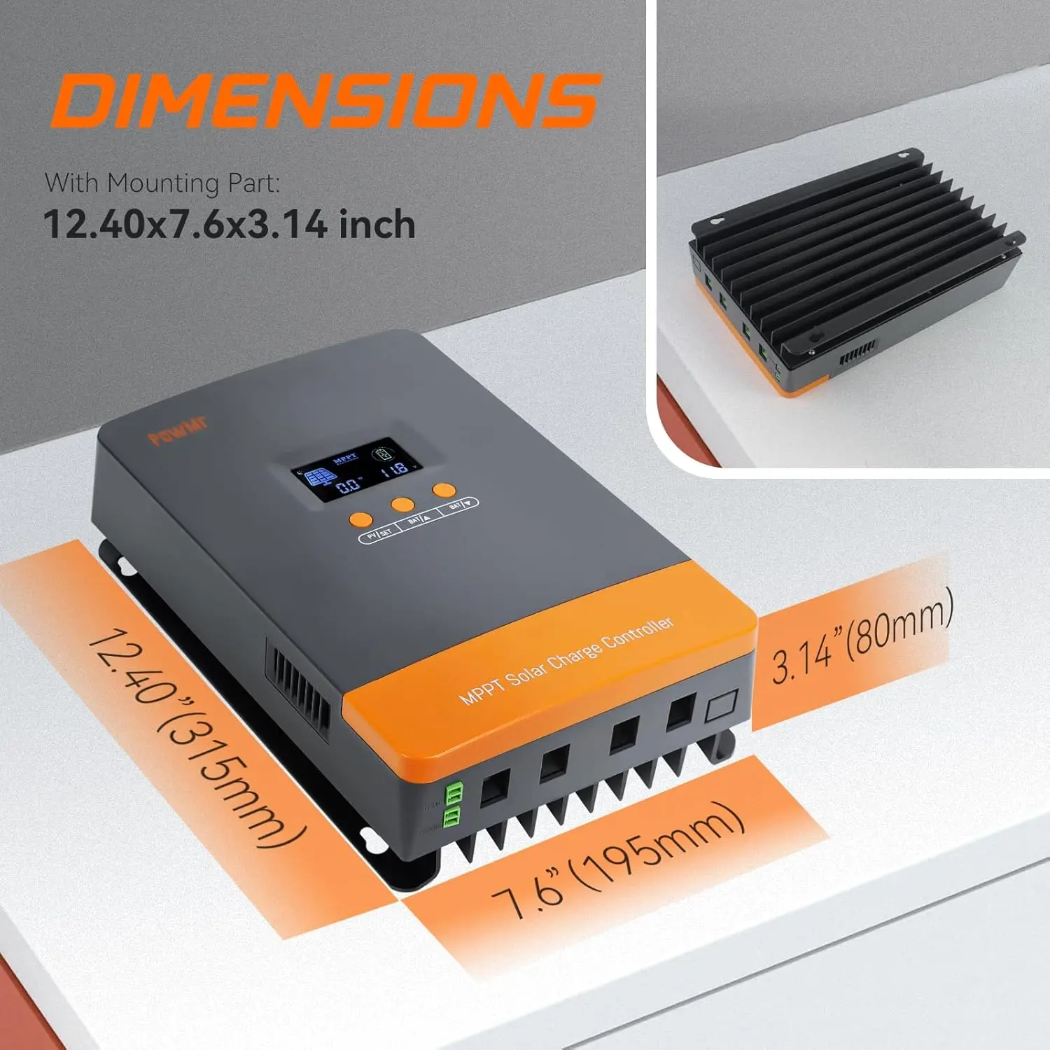 Mppt Charge Controller - PowMr Hot Sale 12V 24V 48V