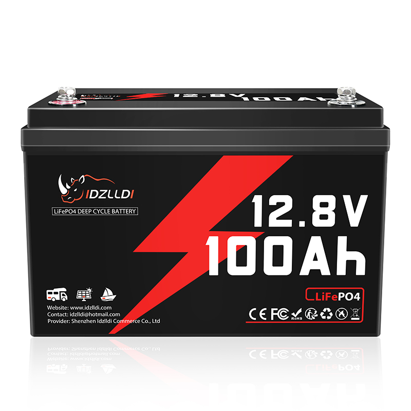 Renewable Energy Source - IDZLLDI 12.8V 100Ah LiFePO4 Battery Built-in