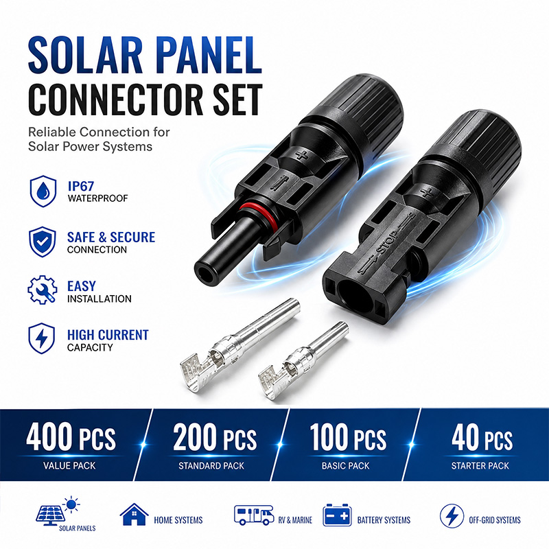 600/400/200/100/40/20 PCS Sola - đánh giá và giá Solar Cable Mc4 Connector