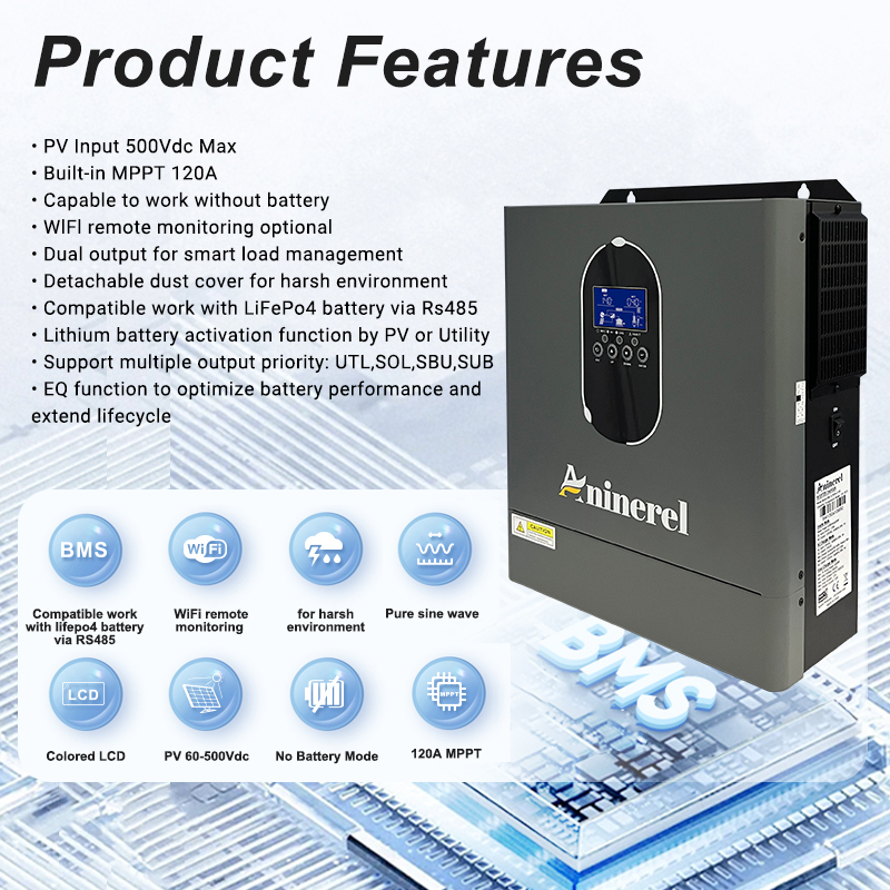 Aninerel 4.2KW 24V NEW 110-120 - đánh giá và giá Mppt Charge Controller