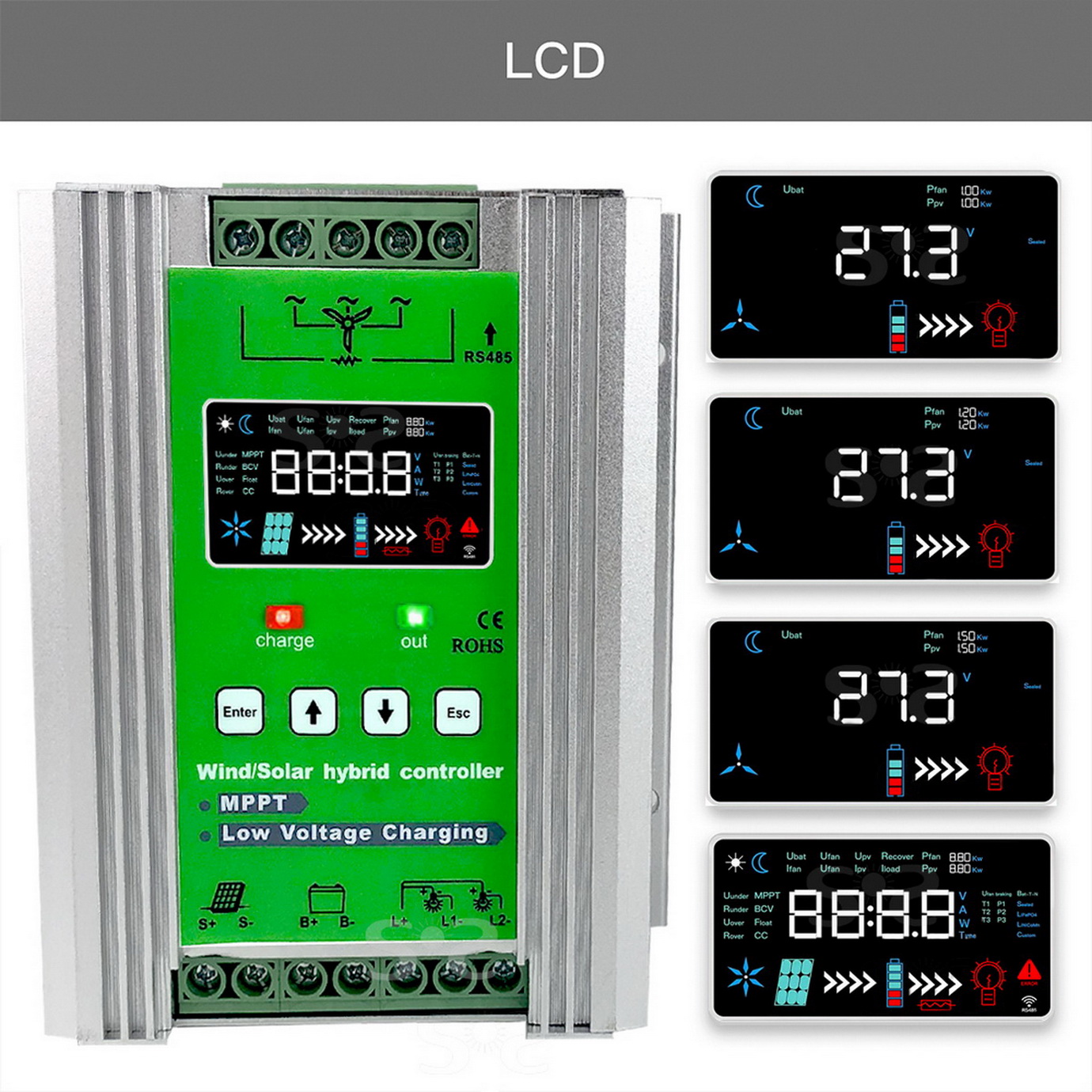 12V 24V 48V 4000W 6KW WIFI Win - đánh giá và giá Mppt Charge Controller